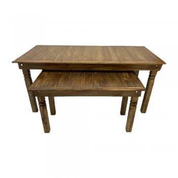 Dupla mesas 1,80m e 1,20m S/ Gaveta